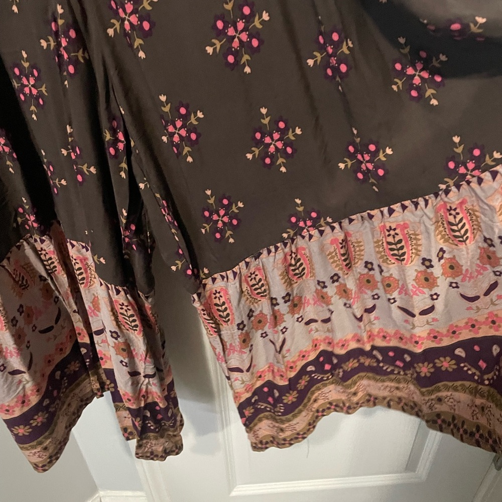 NATURAL LIFE Brown and Pink Floral Long Jumper NWT - Picture 4 of 7